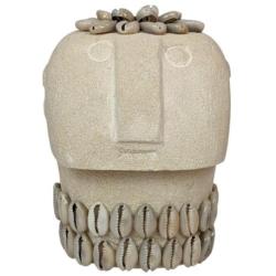 Statuette en Pierre & Coquillage 10,5cm | Savoir-faire de Sumba