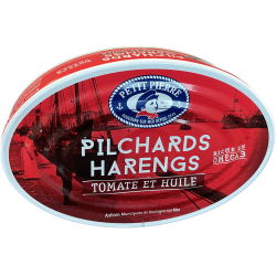Pilchards harengs à la tomate et huile
