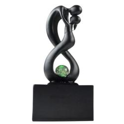 Fontaine d'intérieur moderne "Union infinie" 30cm - Coloris Noir