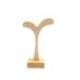Présentoir / Support à boucles d'oreilles 14cm en bois brut