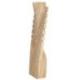 Buste présentoir à colliers cranté en bois massif brut 50cm
