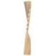 Buste présentoir à colliers cranté en bois massif brut 50cm