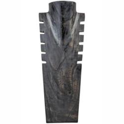 Présentoir en bois pour colliers et pendentifs 40cm | Finition "Noir Vintage"