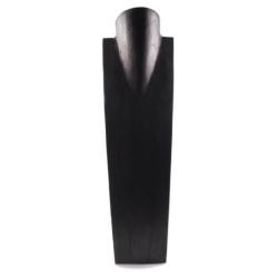Présentoir spécial colliers longs 60cm buste en bois massif noir