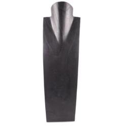 Grand Buste en bois Présentoir à colliers 50cm | Finition "Noir Ébène"