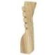 Présentoir à colliers cranté en bois brut 30cm