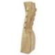 Présentoir à colliers cranté en bois brut 30cm