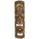 Masque Tiki 50cm en Bois Sculpté - Décoration Exotique
