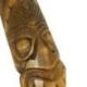 Masque Tiki 50cm en Bois Sculpté - Décoration Exotique