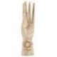 Main de Bouddha / Porte-bagues en bois brut 20cm