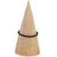 Cône en bois 15cm - Présentoir à Bijoux | Finition Bois brut naturel