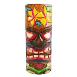 Totem Tiki 25cm en bois motif Fleur de Tiaré