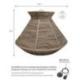 Suspension artisanale balinaise "Indra" 50cm