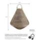 Suspension artisanale balinaise "Sherina" 30cm