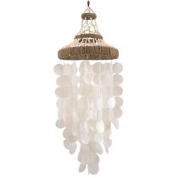 Suspension Bohème "Moana" en nacre de Capiz 85cm