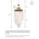 Suspension Bohème "Moana" en nacre de Capiz 85cm