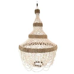Lustre Balinais "Mareva" en coquillages naturels ⌀40cm