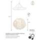 Suspension Bohème "Awan" en nacre de Capiz ⌀50cm