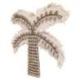 Décoration murale Palmier en Coquillages et Macramé 30cm