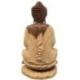 Grande Statue de Bouddha assis en bois de Suar 80cm