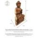 Grande Statue de Bouddha assis en bois de Suar 80cm