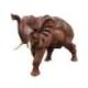 Statue Éléphant d'Afrique XL en bois exotique 70cm | Pièce Unique