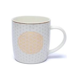 Mug infuseur à thé 400ml | Décor fleur de vie