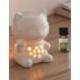 Brûle-parfum Tommy - Chat Maneki Neko Blanc en céramique