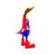 Grand canard super-héros en bois 35cm - Superman