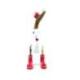 Canard décoratif en bois 35cm - Motif coeurs, bottes et chapeau