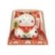 Maneki Neko Blanc à Énergie Solaire | Chance & Prospérité