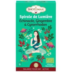 Infusion Ayurvédique Bio Spirale de Lumière - Échinacée, Gingembre & Cynorrhodon | Shoti Maa Harmonie
