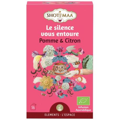 Infusion Ayurvédique Bio Le silence vous entoure - Pomme & Citron | Shoti Maa Éléments