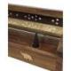 Porte-Encens motif Éléphants avec Récupérateur de cendres | Boîte Pratique en Bois de Manguier
