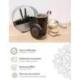 Tisanière Double Paroi "Mandala Ebony" 350ml | Teaeve