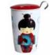 Tisanière Double Paroi "Little Geisha" rouge 350ml | Teaeve