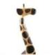 Statue Girafe 60cm en bois, déco maison africaine.