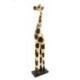 Statue Girafe 60cm en bois, déco maison africaine.