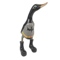 Statue Canard Super-Héros Batman en bois 35cm