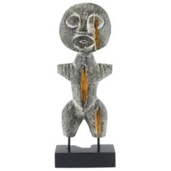 Poupée de fécondité Ashanti en bois noir vieilli 37cm Poupée de fécondité Ashanti en bois noir vieilli 37cm