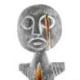 Statue de fertilité Aku-Aba  en bois noir vieilli 47cm