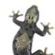 Statue Salamandre / Gecko / Lézard en laiton 50cm