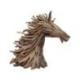 Sculpture Tête de Cheval en bois flotté 80x70cm