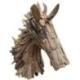 Sculpture Tête de Cheval en bois flotté 80x70cm