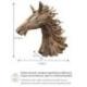 Sculpture Tête de Cheval en bois flotté 80x70cm