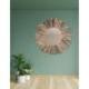 Grand Miroir Rond en Bois Flotté ø100cm