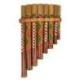 Flûte de Pan en bambou peinte à la main - Instrument de musique
