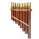 Flûte de Pan en bambou peinte à la main - Instrument de musique