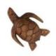 Statuette Tortue marine 15cm en bois sculpté