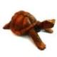 Statue Tortue de terre XL 40cm. Sculpture sur bois artisanale.